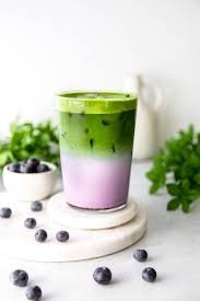 ICED BLUEBERRY MATCHA LATTE